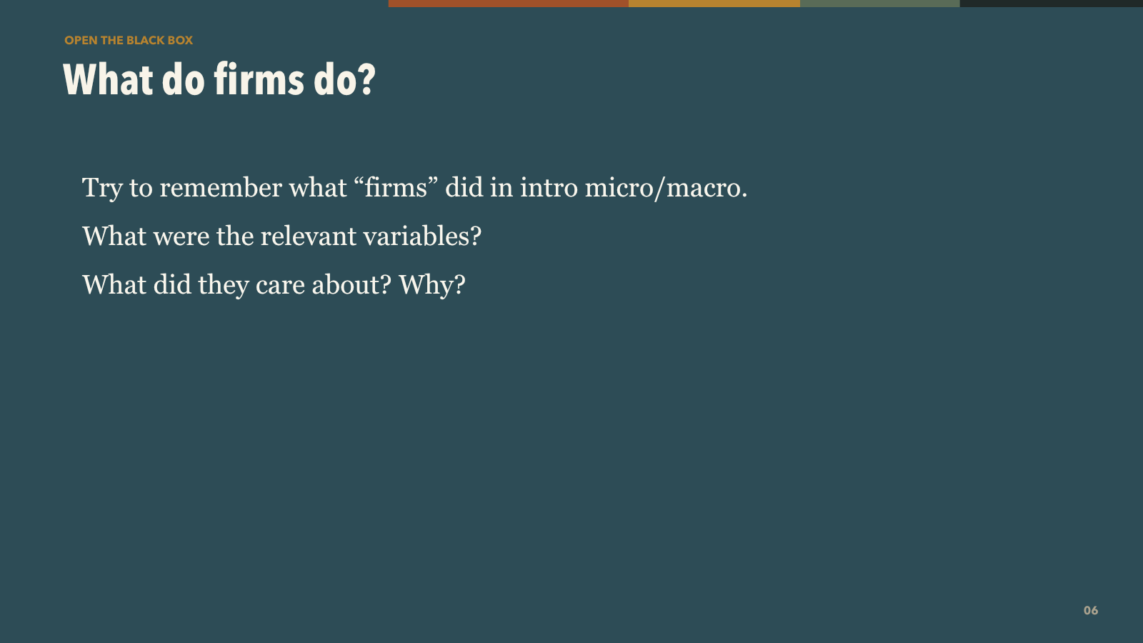 What do firms do discussion prompt